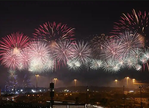 巴楚县焰火晚会